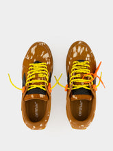 Off-White Brown and Black Pony Hair End Of Play Sneakers
