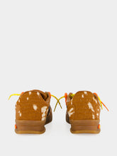 Off-White Brown and Black Pony Hair End Of Play Sneakers