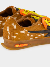 Off-White Brown and Black Pony Hair End Of Play Sneakers