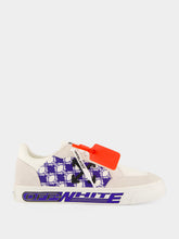 Off-White White and Neo Blue M-Vulc Low Sneakers