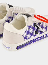 Off-White White and Neo Blue M-Vulc Low Sneakers