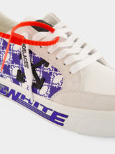 Off-White White and Neo Blue M-Vulc Low Sneakers
