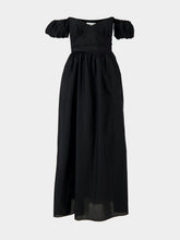 Matteau Black Off Shoulder Midi Dress