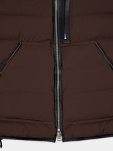 Tom Ford Chocolate Sleeveless Funnel Neck Gilet