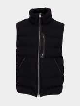 Tom Ford Black Quilted High Neck Vest