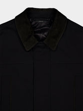 Tom Ford Black Twill Collar Field Jacket