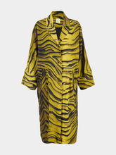 Paula Oliver Tigerstripes Oversized Printed Coat