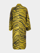 Paula Oliver Tigerstripes Oversized Printed Coat