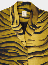 Paula Oliver Tigerstripes Oversized Printed Coat