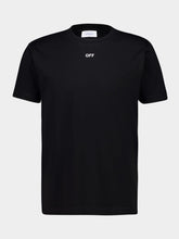 Black Cotton Brush Arrow T-Shirt