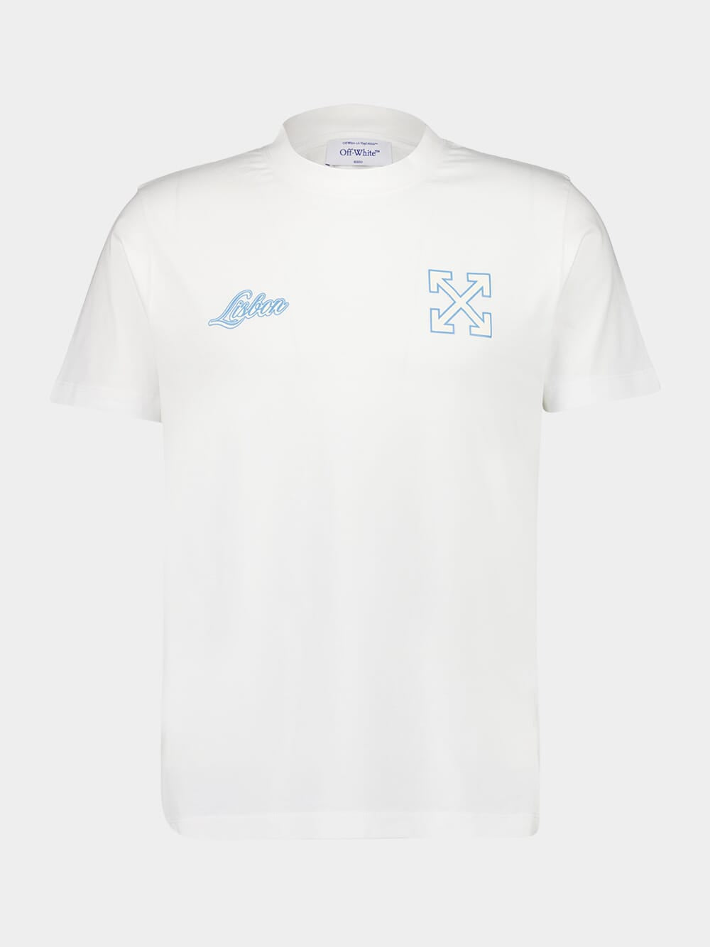 White Lisbon Print Cotton T-Shirt