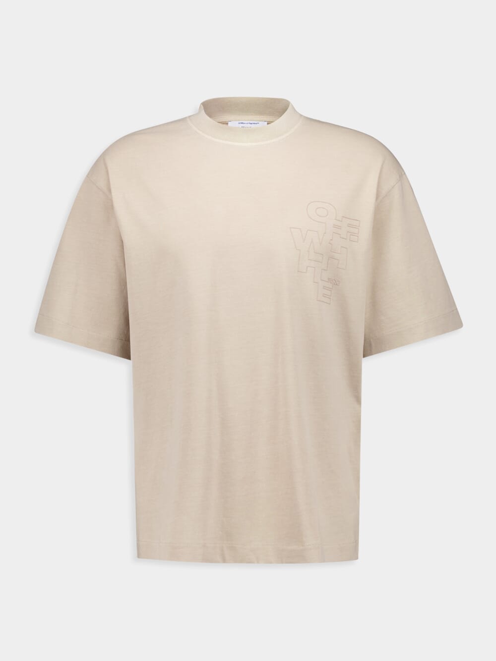 Beige Outline Arrow Skate T-Shirt