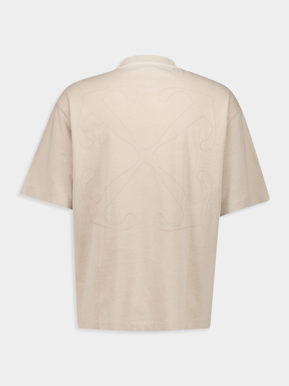 Beige Outline Arrow Skate T-Shirt