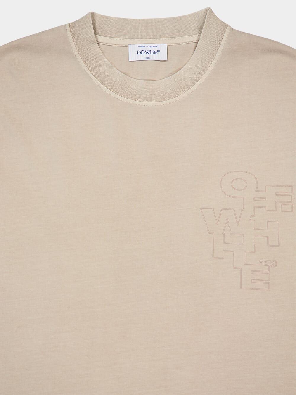 Beige Outline Arrow Skate T-Shirt