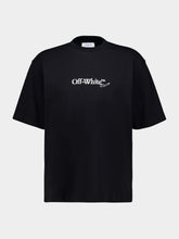 Black Cotton Scribble Arrow T-Shirt