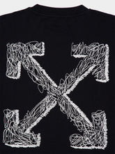 Off-White Black Cotton Scribble Arrow T-Shirt