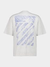 Off-White Grey Melange Scribble Diag T-Shirt