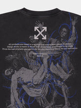 Off-White Vintage Black Faded Painting T-Shirt