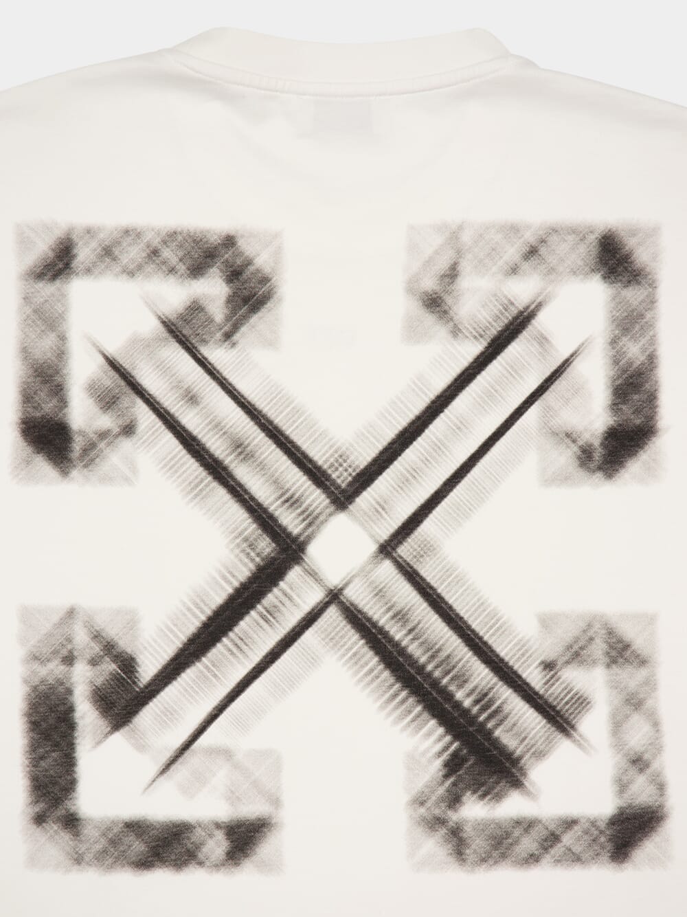 White Vibe Arrow Graphic T-Shirt