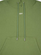 Off-White Logo-Embroidered Cotton-Blend Hoodie