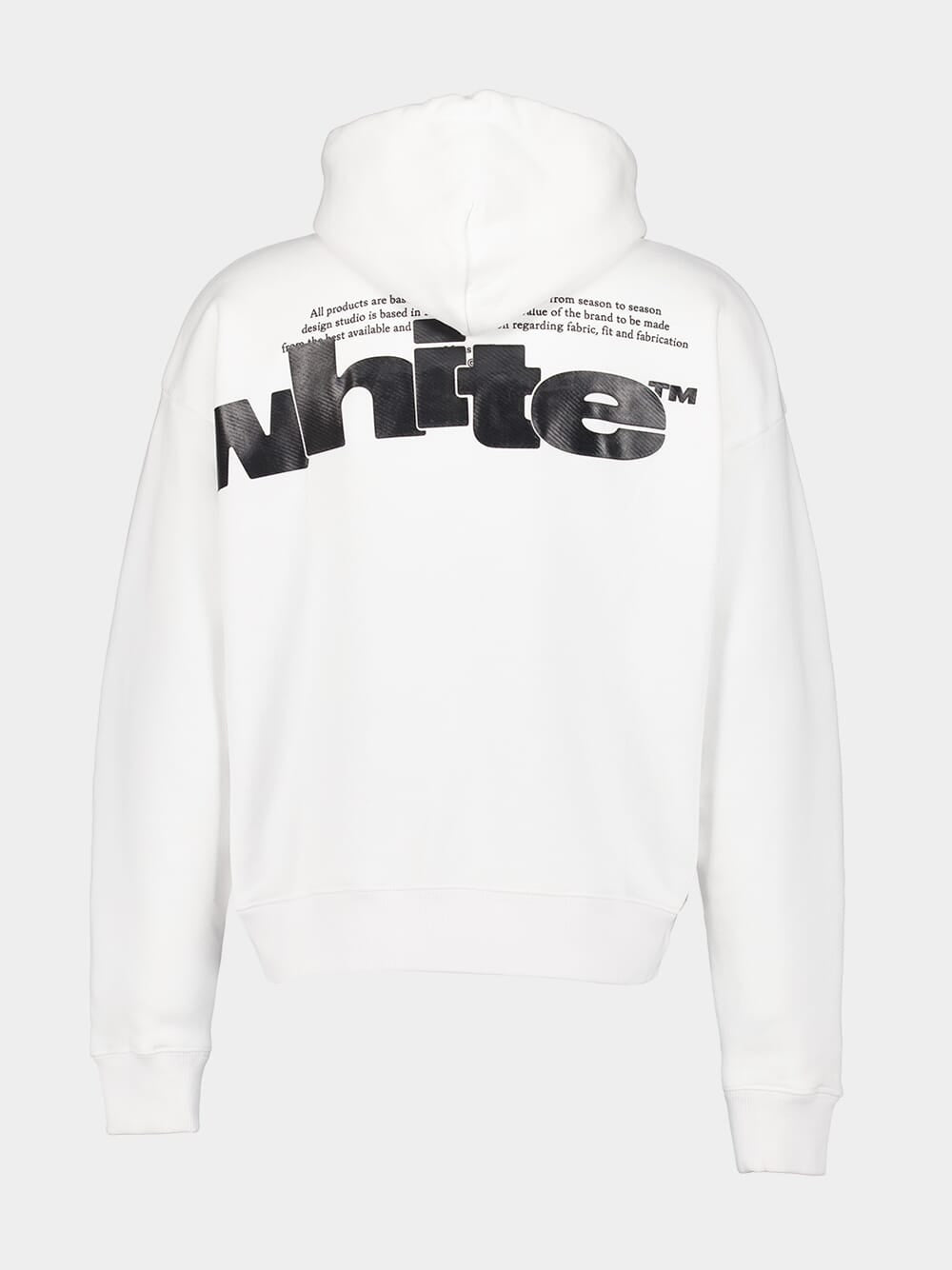 White Shared Logo Skate Hoodie