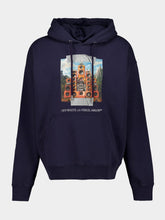 Off-White Dark Sapphire Train Off Cotton Sweatshirt