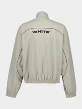Off-White Light Grey Track Jacket in Nylon