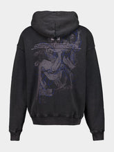 Off-White Vintage Black Faded Painting Zipped Sweatshirt