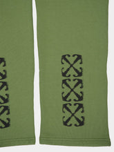 Off-White Moss Green Arrow Motif Sweatpants