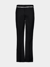Off-White Black Mini Flare Wool Arrow Trousers
