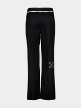Off-White Black Mini Flare Wool Arrow Trousers