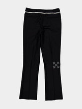 Off-White Black Mini Flare Wool Arrow Trousers