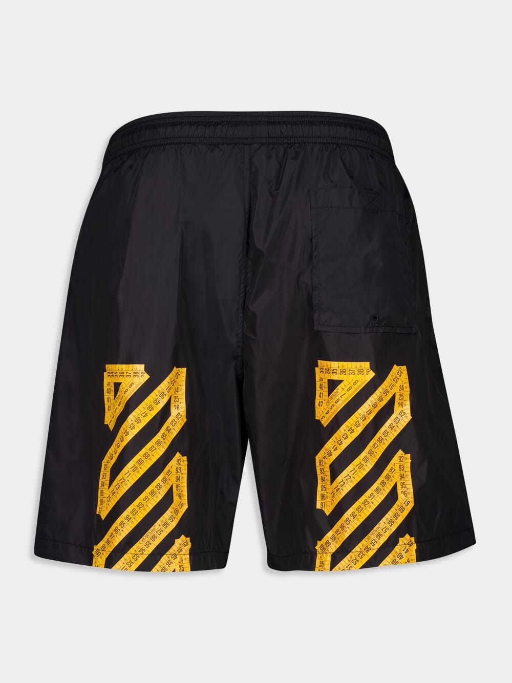 Black Tape-Detail Swim Shorts