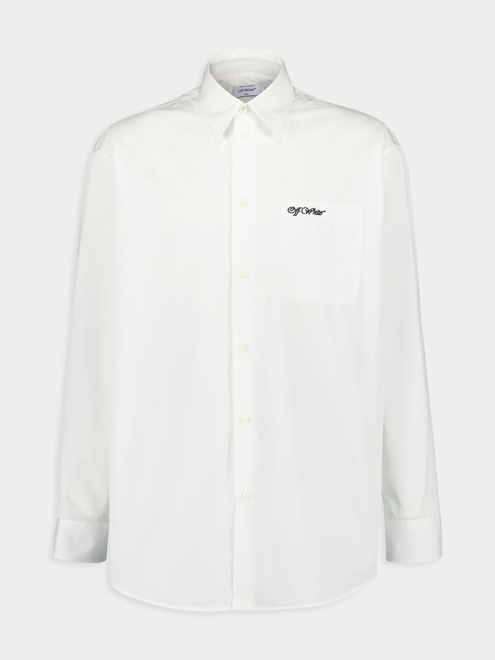 White Oversized Cotton Poplin Shirt