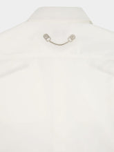 Off-White White Quote Poplin Shirt with Side Zips