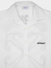 Off-White White Gothic Arrow Bowling Shirt