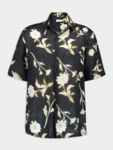 Off-White Water Flower Linen Bowling Shirt