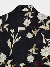 Off-White Water Flower Linen Bowling Shirt