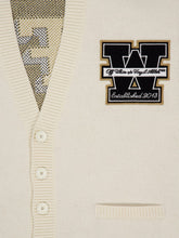 Off-White Cream Lion Varsity Knit Cardigan