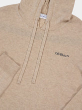 Off-White Beige Melange Anthracite Quote Wool-Cashmere Knit Sweatshirt