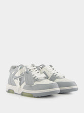 Off-White Grey Out Of Office Calf Leather Sneakers