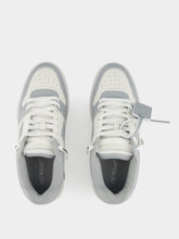 Off-White Grey Out Of Office Calf Leather Sneakers