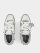 Off-White Grey Out Of Office Calf Leather Sneakers