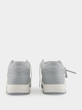 Off-White Grey Out Of Office Calf Leather Sneakers