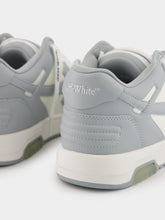 Off-White Grey Out Of Office Calf Leather Sneakers