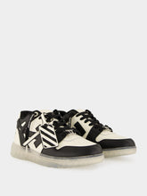 Off-White Off-White and Black OOO Varsity Leather Sneakers