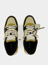 Off-White Sand and Golden Brown OOO Varsity Leather Sneakers