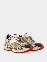 Off-White Sand and Red Be Right Back Sneakers