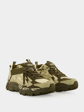 Off-White Forest Green and Sand Be Right Back Sneakers