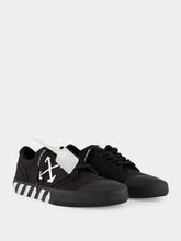 Off-White Black Vulcanized Low-Top Sneakers
